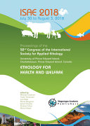 Proceedings of the 52nd Congress of the International Society for Applied Ethology, July 30th to August 3rd, 2018, Charlottetown, Prince Edward Island, Canada : ethology for health and welfare /