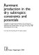 Ruminant production in the dry subtropics : constraints and potentials : proceedings of the international symposium on the constraints and possibilities of ruminant production in the dry subtropics (MOA of Egypt, ESAP, EAAP, FAO, ICAMAS, WAAP), Cairo, Egypt, 5-7 November 1988 /