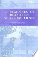 Critical needs for research in veterinary science /