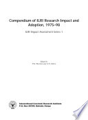 Compendium of ILRI research impact and adoption, 1975-98 /