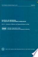 Manual of methods in aquatic environment research.