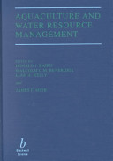 Aquaculture and water resource management /
