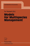 Models for multispecies management /