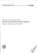 Report of the twenty-second session of the European Inland Fisheries Advisory Commission : Windermere, United Kingdom, 12-19 June 2002.