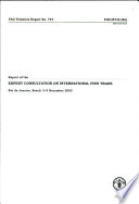 Report of the Expert Consultation on International Fish Trade : Rio de Janeiro, Brazil, 3-5 December 2003.