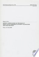 Report of the Expert Consultation on the role of small-scale fisheries in poverty alleviation and food security : Rome, 5-8 July 2004.