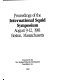 Proceedings of the International Squid Symposium, August 9-12, 1981, Boston, Massachusetts /