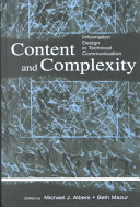 Content & complexity : information design in technical communication /