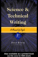 Science and technical writing : a manual of style /