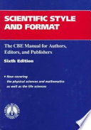 Scientific style and format : the CBE manual for authors, editors, and publishers /