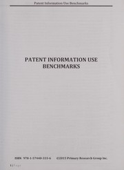 Patent information use benchmarks /