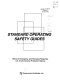 Standard operating safety guides /