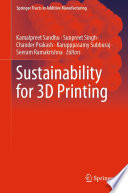 Sustainability for 3D Printing  /