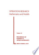 Operations research, mathematics and models /