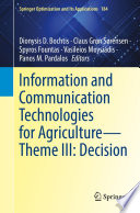 Information and Communication Technologies for Agriculture-Theme III: Decision /