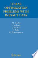 Linear optimization problems with inexact data /