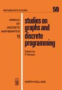 Studies on graphs and discrete programming /