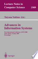 Advances in information systems : first international conference, ADVIS 2000, Izmir, Turkey, October 25-27, 2000 : proceedings /