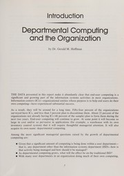 The AMA report on end-user and departmental computing with the cooperation of the Microcomputer Managers Association.