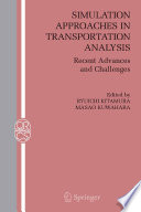 Simulation approaches in transportation analysis : recent advances and challenges /