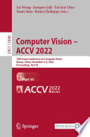 Computer Vision - ACCV 2022 : 16th Asian Conference on Computer Vision, Macao, China, December 4-8, 2022, Proceedings, Part VI /