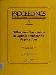 Diffraction phenomena in optical engineering applications : 20 August 1985, San Diego, California /