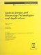 Optical design and processsing technologies and applications : 19 March 1992, Chicago, Illinois /