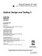 Optical design and testing II : 8-12 November 2004, Beijing, China /