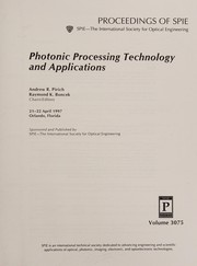 Photonic processing technology and applications : 21-22 April 1997, Orlando, Florida /