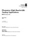 Photonics : high bandwidth analog applications : 7-11 April 1986, Howey-in-the-Hills, Florida /