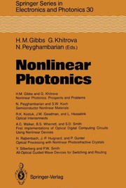 Nonlinear photonics /