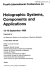 Fourth International Conference on Holographic Systems, Components and Applications, 13-15 September 1993 /