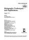 Holography techniques and applications : ECO1 19-21 September, 1988, Hamburg, Federal Republic of Germany /
