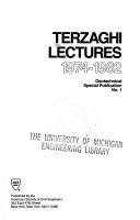 Terzaghi lectures, 1974-1982.