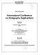 International Conference on Holography Applications : 2-4 July 1986, Beijing, China /