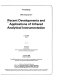 Recent developments and applications of infrared analytical instrumentation : 7-8 June 1988, London, England /