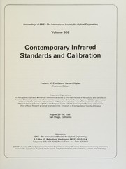 Contemporary infrared standards and calibration : August 25-26, 1981, San Diego, California /