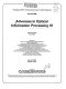 Advances in optical information processing III : 6-8 April 1988, Orlando, Florida /