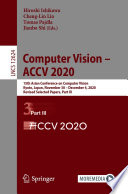 Computer Vision - ACCV 2020 : 15th Asian Conference on Computer Vision, Kyoto, Japan, November 30 - December 4, 2020, Revised Selected Papers, Part III /