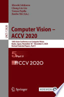 Computer Vision - ACCV 2020 : 15th Asian Conference on Computer Vision, Kyoto, Japan, November 30 - December 4, 2020, Revised Selected Papers, Part V /
