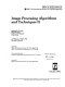 Image processing algorithms and techniques II : 25 February-1 March 1991, San Jose, California /