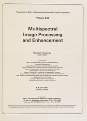 Multispectral image processing and enhancement : 6-8 April 1988, Orlando, Florida /