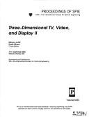 Three-dimensional TV, video, and display II : 10-11 September 2003, Orlando, Florida, USA /