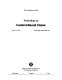 Proceedings of the Workshop on Context-Based Vision, June 19, 1995, Cambridge, Massachusetts.