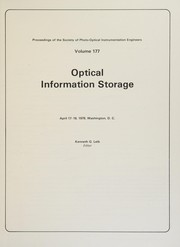 Optical information storage, April 17-18, 1979, Washington, D.C. /