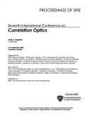 Seventh International Conference on Correlation Optics : 6-9 September 2005, Chernivtsi, Ukraine /