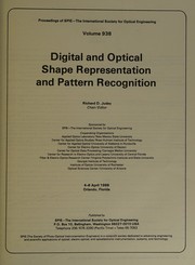 Digital and optical shape representation and pattern recognition : 4-6 April 1988, Orlando, Florida /