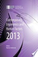 Contemporary ergonomics and human factors.