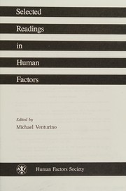 Selected readings in human factors /