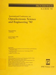 International Conference on Optoelectronic Science and Engineering '90 : 22-25 August 1990, Beijing, China /